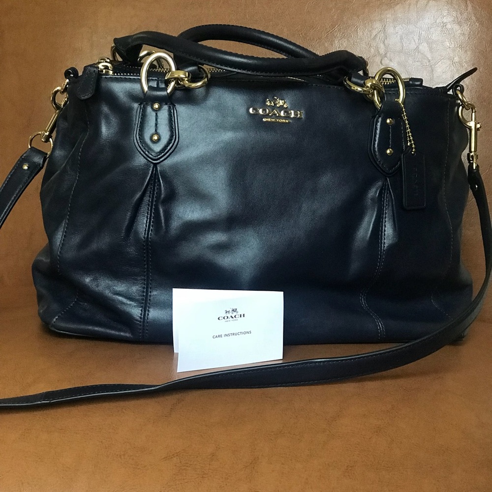 Coach midnight blue carryall